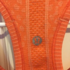 Lululemon size 6 orange racerback workout tank